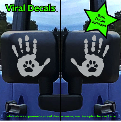 Dog-Paw Wave Decal