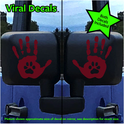 Dog-Paw Wave Decal
