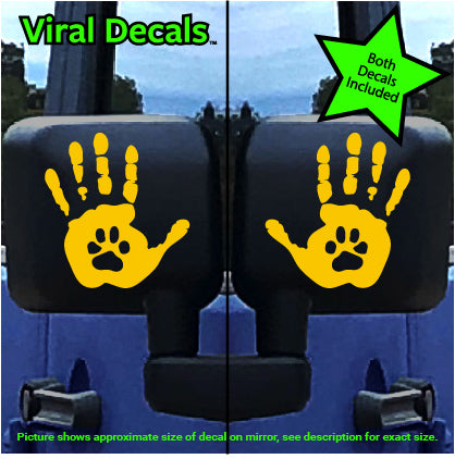 Dog-Paw Wave Decal