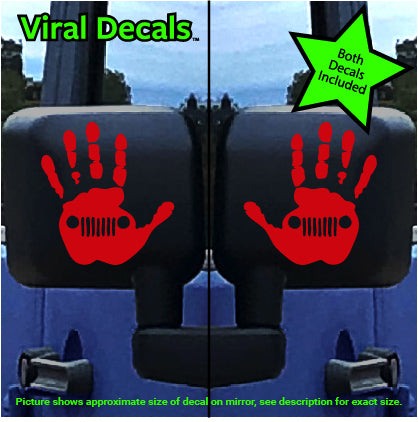 Hand Wave Decal
